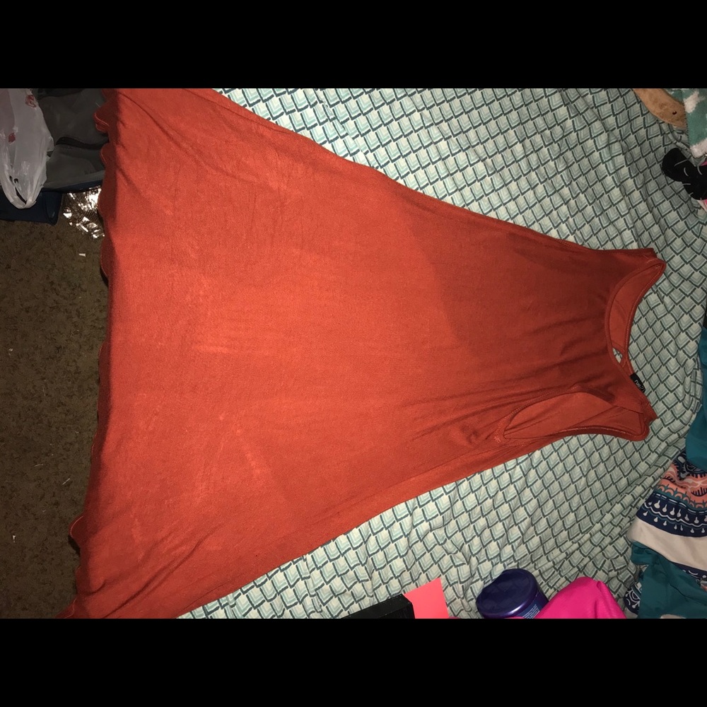 Burnt orange dress